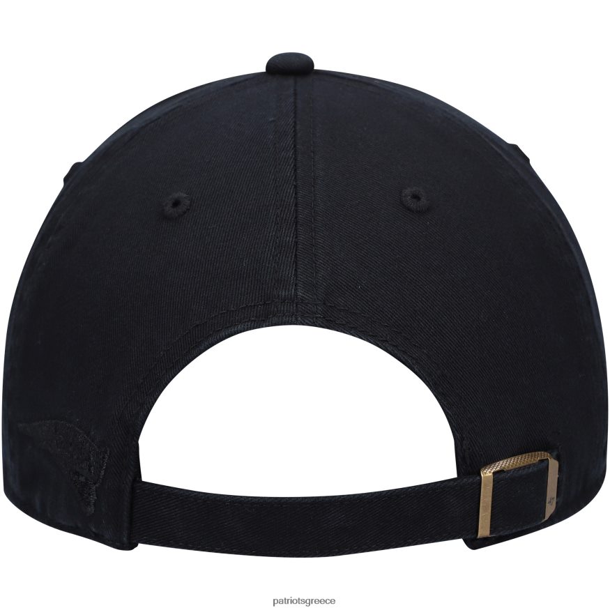 Patriots Jersey 47 μαύρο shimmer κείμενο καθαρισμού ρυθμιζόμενο καπέλο γυναίκες αξεσουάρ VPDHTZ2279