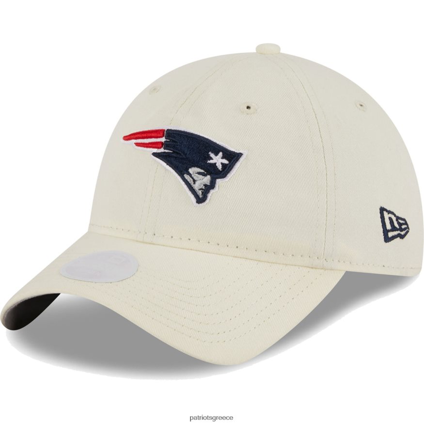 Patriots Jersey ρυθμιζόμενο καπέλο new era cream core classic 2.0 γυναίκες αξεσουάρ VPDHTZ2282