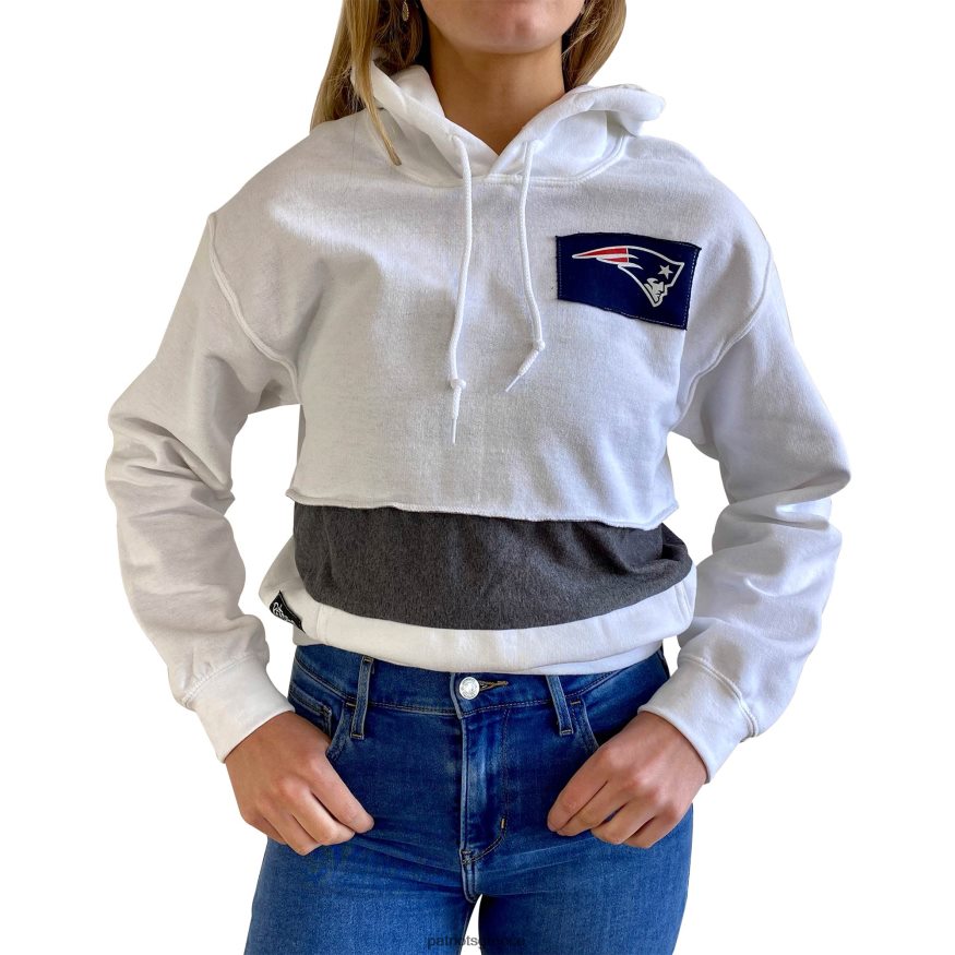 Patriots Jersey Refried ενδύματα λευκή βιώσιμη καλλιέργεια dolman hoodie πουλόβερ γυναίκες είδη ένδυσης VPDHTZ2405