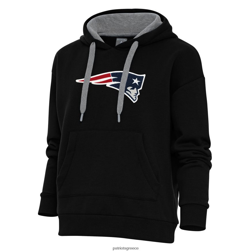 Patriots Jersey Αντιγκουα μαύρη νίκη με κουκούλα σενίλ πουλόβερ γυναίκες είδη ένδυσης VPDHTZ2372