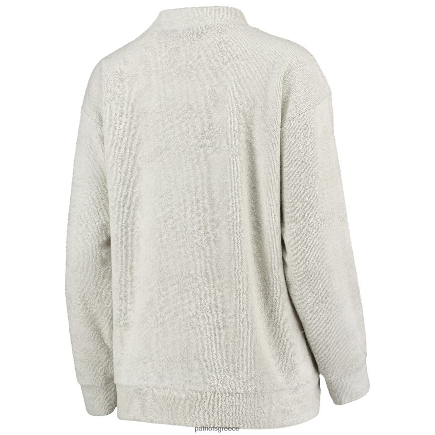 Patriots Jersey κρεμ πουλόβερ με μεγάλο λογότυπο γυναίκες είδη ένδυσης VPDHTZ2376