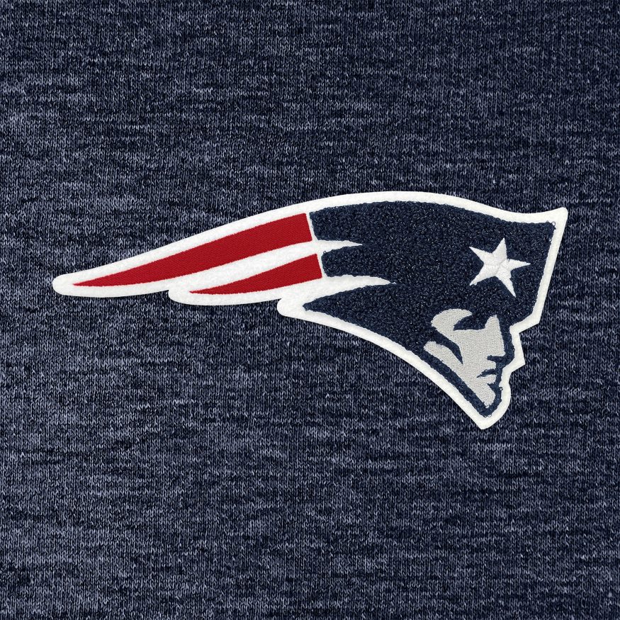 Patriots Jersey Φούτερ με κουκούλα με κουκούλα σενίλ σενίλ ναυτικής δράσης γυναίκες είδη ένδυσης VPDHTZ2408