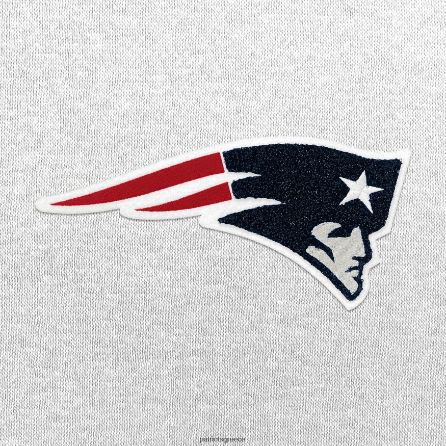 Patriots Jersey Φούτερ πουλόβερ σενίλ με λαιμόκοψη λευκή νίκη αντίγκουα γυναίκες είδη ένδυσης VPDHTZ2426