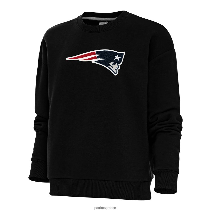 Patriots Jersey Φούτερ πουλόβερ σενίλ με λαιμόκοψη αντιγκουα μαύρη νίκη γυναίκες είδη ένδυσης VPDHTZ2428