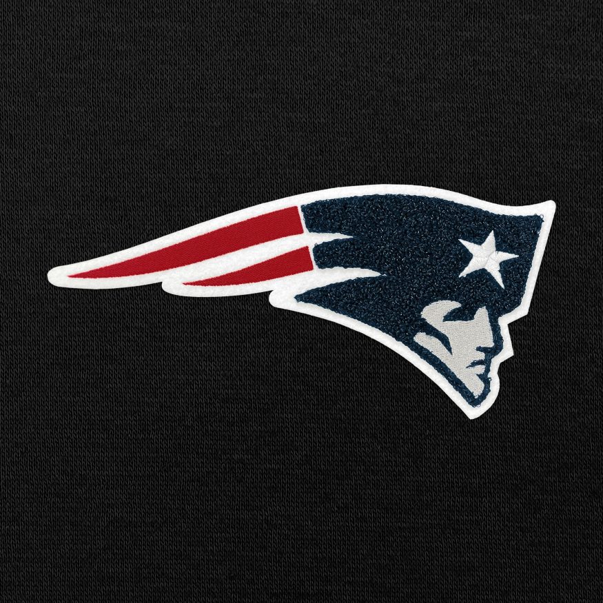 Patriots Jersey Φούτερ πουλόβερ σενίλ με λαιμόκοψη αντιγκουα μαύρη νίκη γυναίκες είδη ένδυσης VPDHTZ2428