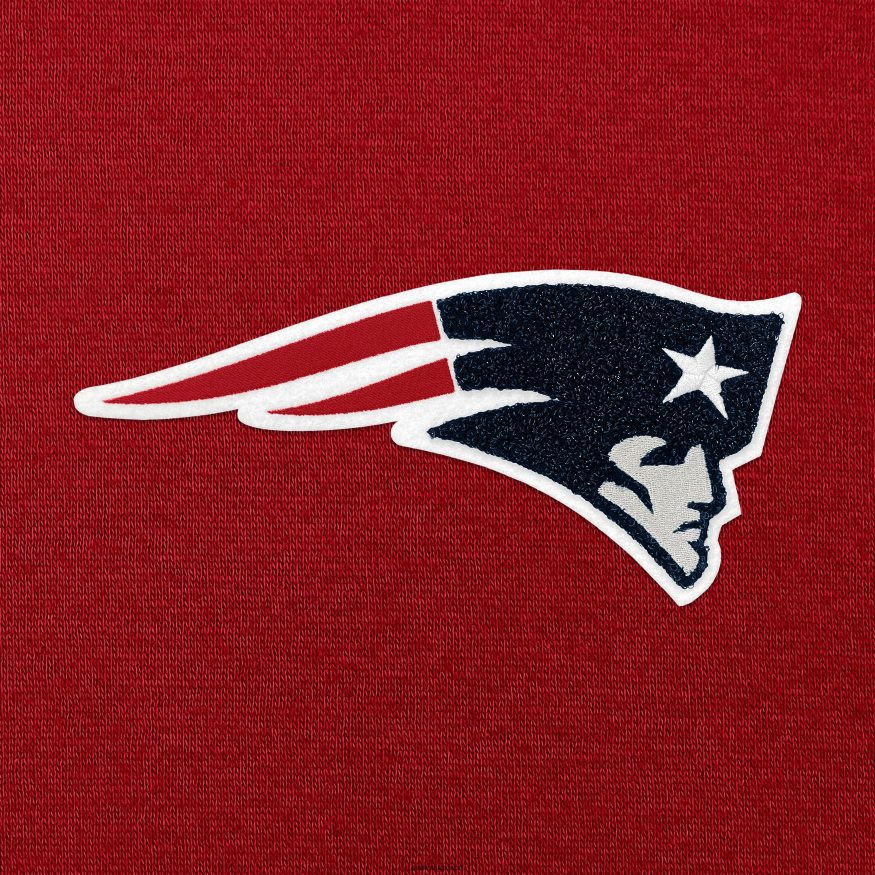 Patriots Jersey Αντίγκουα κόκκινο νίκη κουκούλα σενίλ πουλόβερ γυναίκες είδη ένδυσης VPDHTZ2430