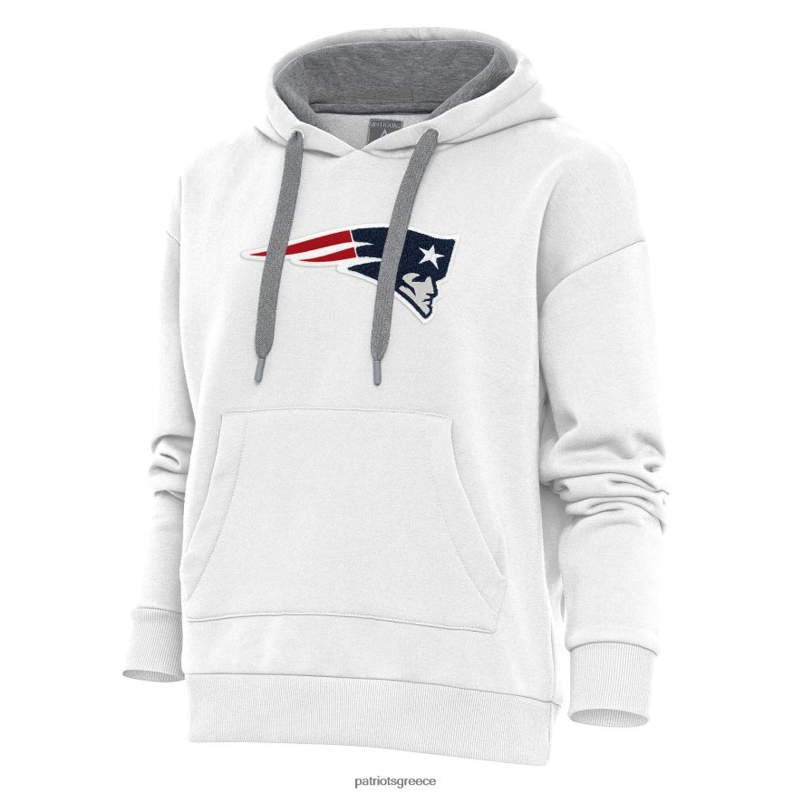 Patriots Jersey Αντίγκουα λευκή νίκη με κουκούλα σενίλ πουλόβερ γυναίκες είδη ένδυσης VPDHTZ2431