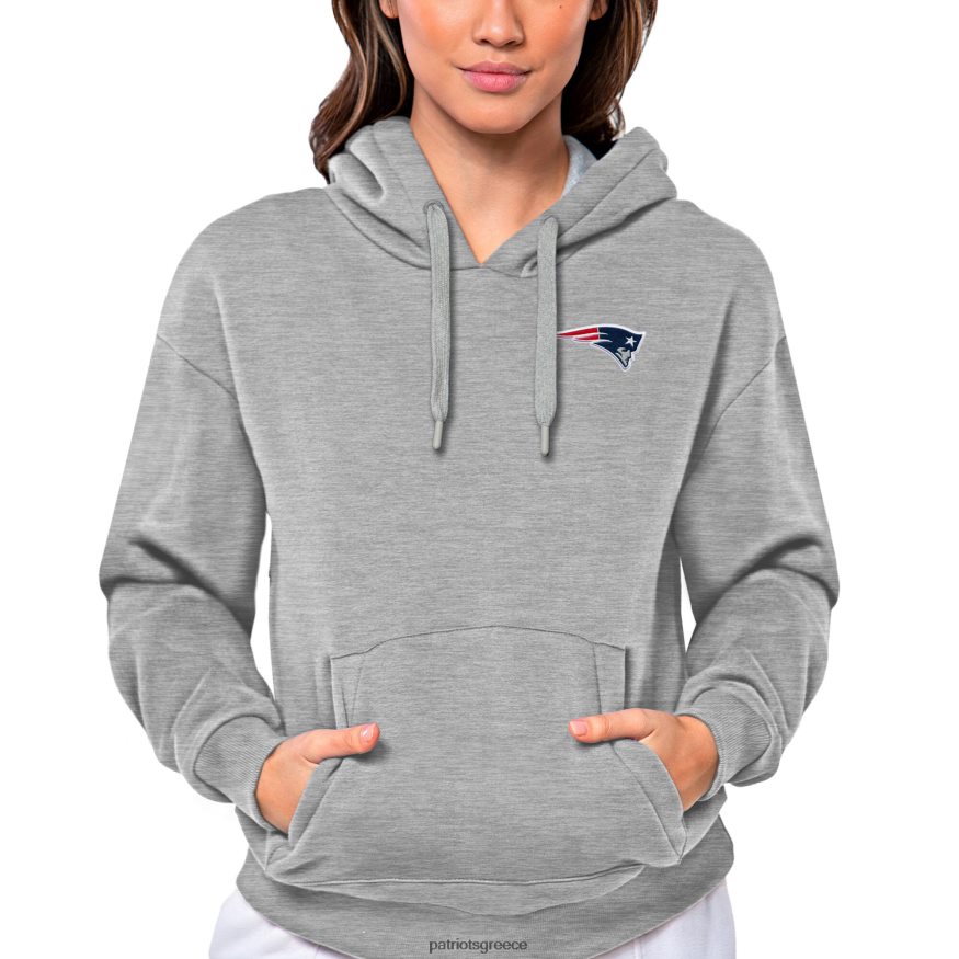 Patriots Jersey Αντίγκουα με κουκούλα γκρι πουλόβερ νίκης γυναίκες είδη ένδυσης VPDHTZ2436