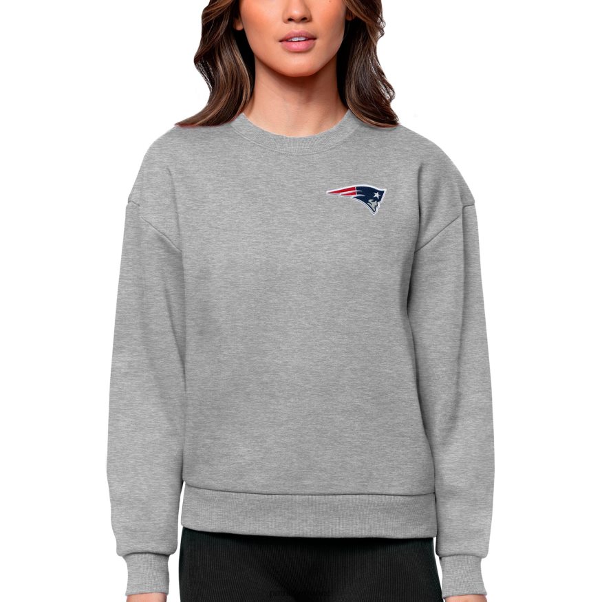 Patriots Jersey Αντίγκουα φούτερ πουλόβερ με γκρι νίκη με λαιμόκοψη γυναίκες είδη ένδυσης VPDHTZ2441