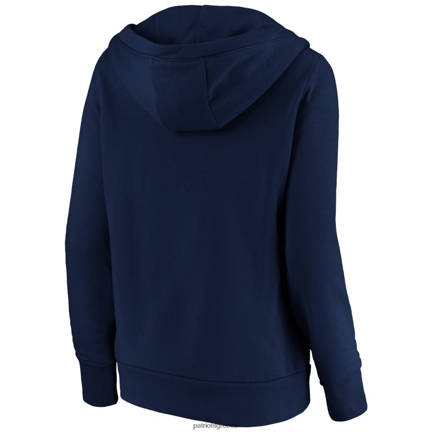 Patriots Jersey Φούτερ πουλόβερ με λαιμόκοψη με λογότυπο φανατικών ναυτικών γυναίκες είδη ένδυσης VPDHTZ2463