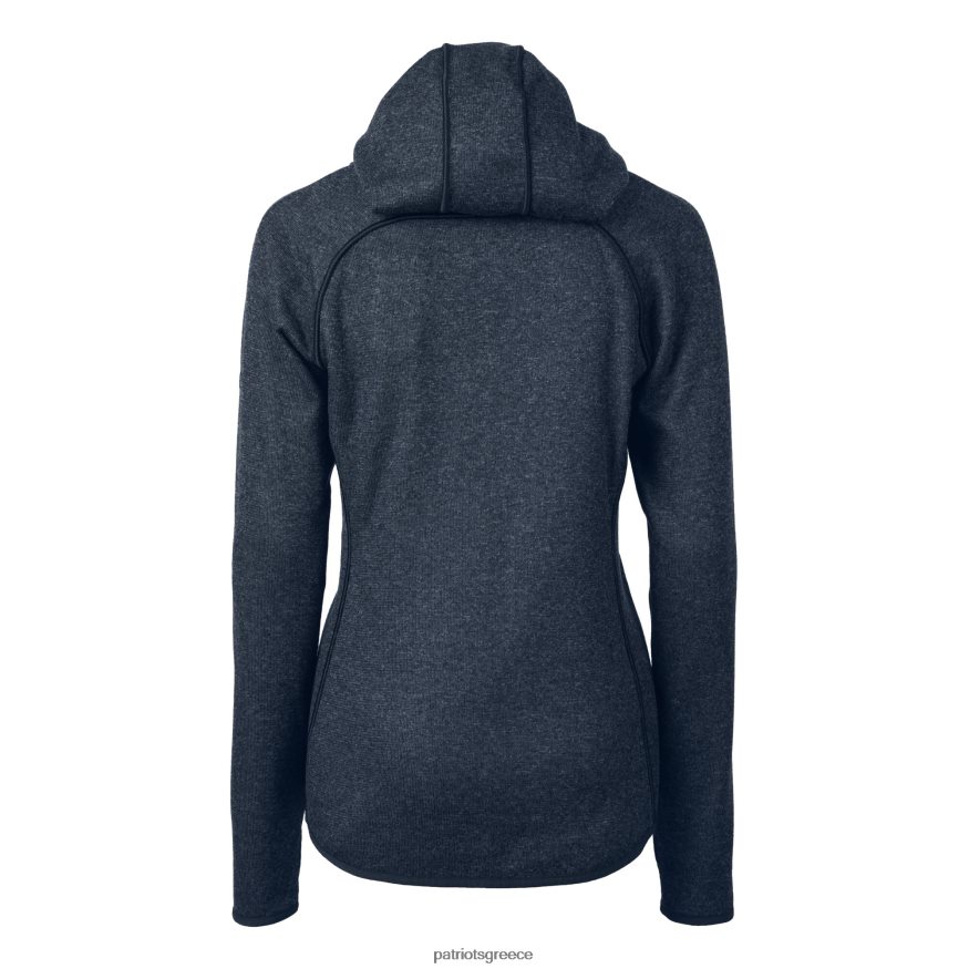 Patriots Jersey κουκούλα με κουκούλα με φερμουάρ, λογότυπο ναυτικό κράνος, πουλόβερ με πλεκτή κουκούλα γυναίκες είδη ένδυσης VPDHTZ883