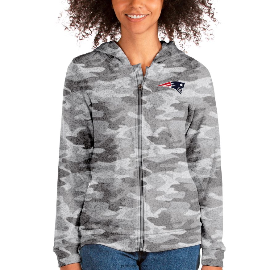 Patriots Jersey antigua camo απόλυτη κουκούλα με φερμουάρ γυναίκες είδη ένδυσης VPDHTZ2417