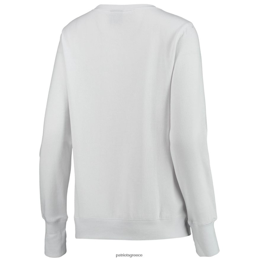 Patriots Jersey cuce λευκό φούτερ πουλόβερ νίκης με λαιμόκοψη γυναίκες είδη ένδυσης VPDHTZ2393