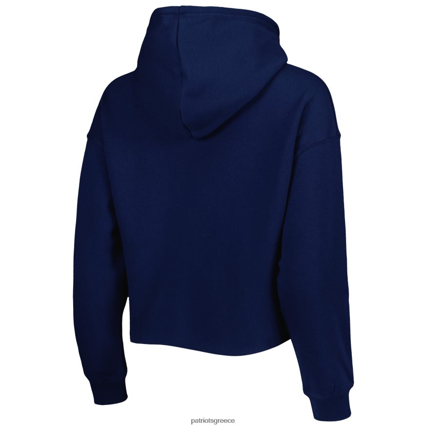 Patriots Jersey cuce navy crystal logo cropped hoodie πουλόβερ γυναίκες είδη ένδυσης VPDHTZ2337