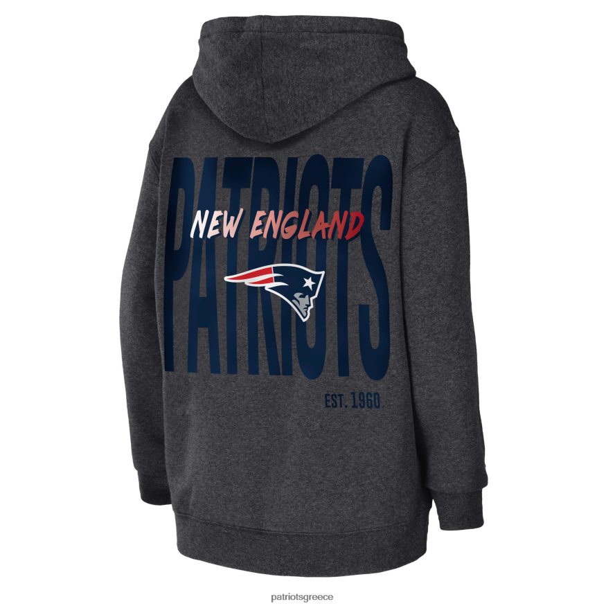 Patriots Jersey φοριέται από την erin andrews Heather πουλόβερ από κάρβουνο fleece γυναίκες είδη ένδυσης VPDHTZ2381