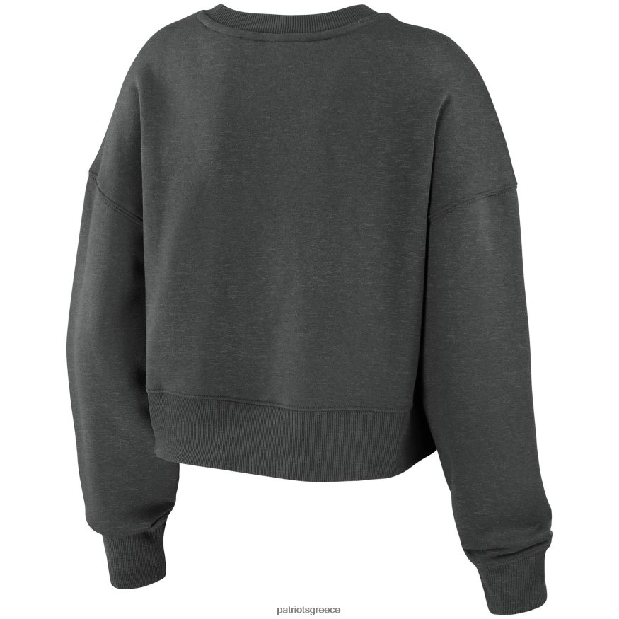 Patriots Jersey φορούν από την erin andrews φούτερ πουλόβερ από κάρβουνο fleece cropped γυναίκες είδη ένδυσης VPDHTZ2394