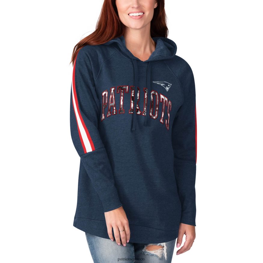 Patriots Jersey g-iii 4her by carl banks μπουφάν με κουκούλα πουλόβερ διπλής ομάδας τουνίκ γυναίκες είδη ένδυσης VPDHTZ2434