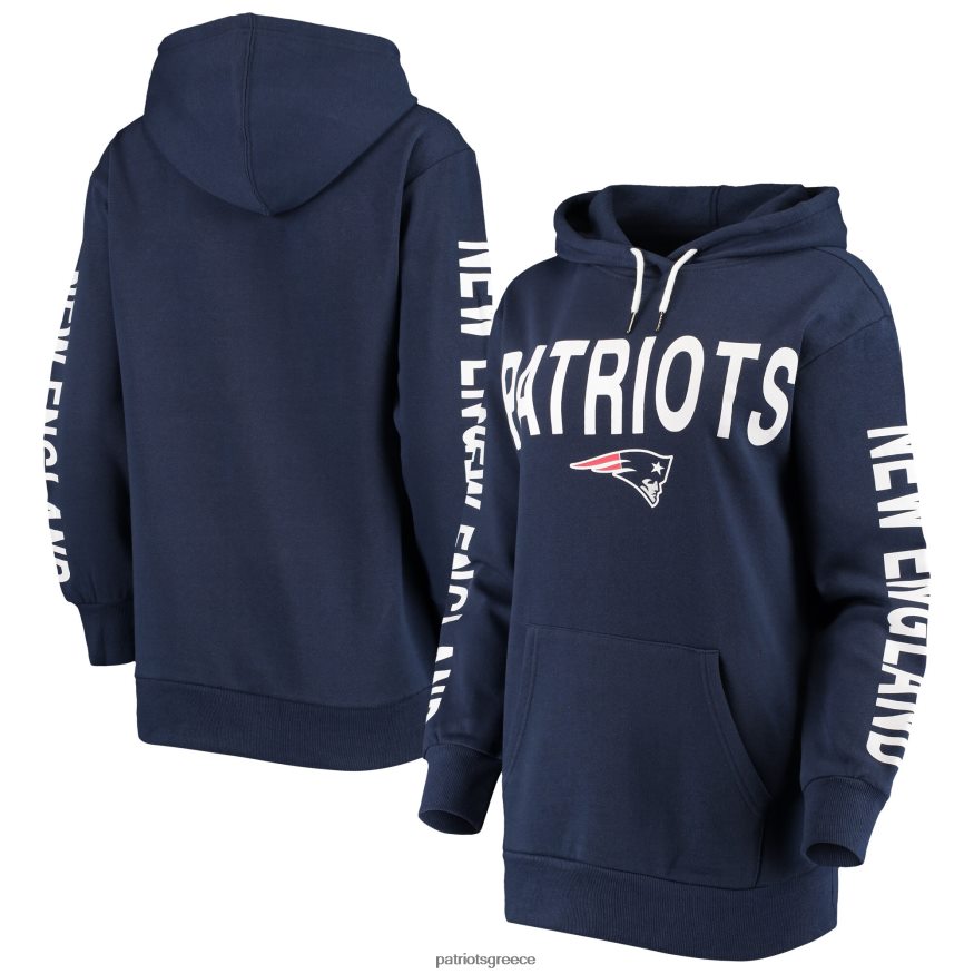 Patriots Jersey g-iii 4her by carl banks navy extra point hoodie πουλόβερ γυναίκες είδη ένδυσης VPDHTZ2344
