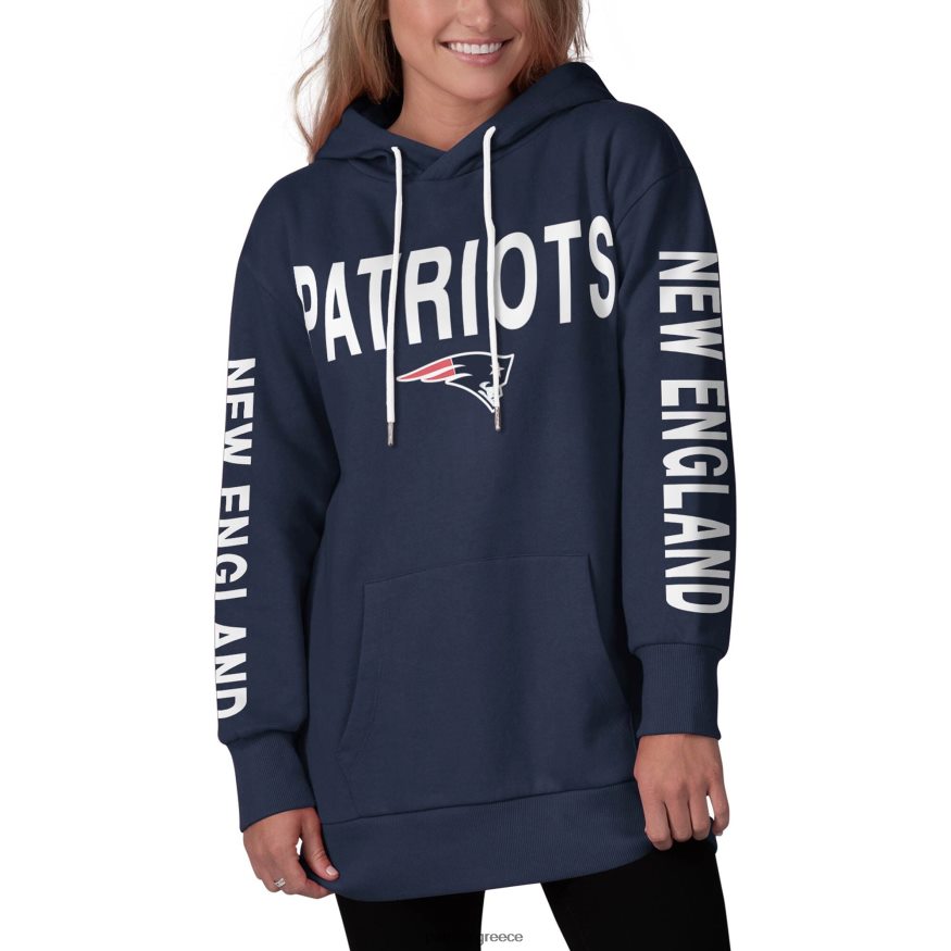 Patriots Jersey g-iii 4her by carl banks navy extra point hoodie πουλόβερ γυναίκες είδη ένδυσης VPDHTZ2344