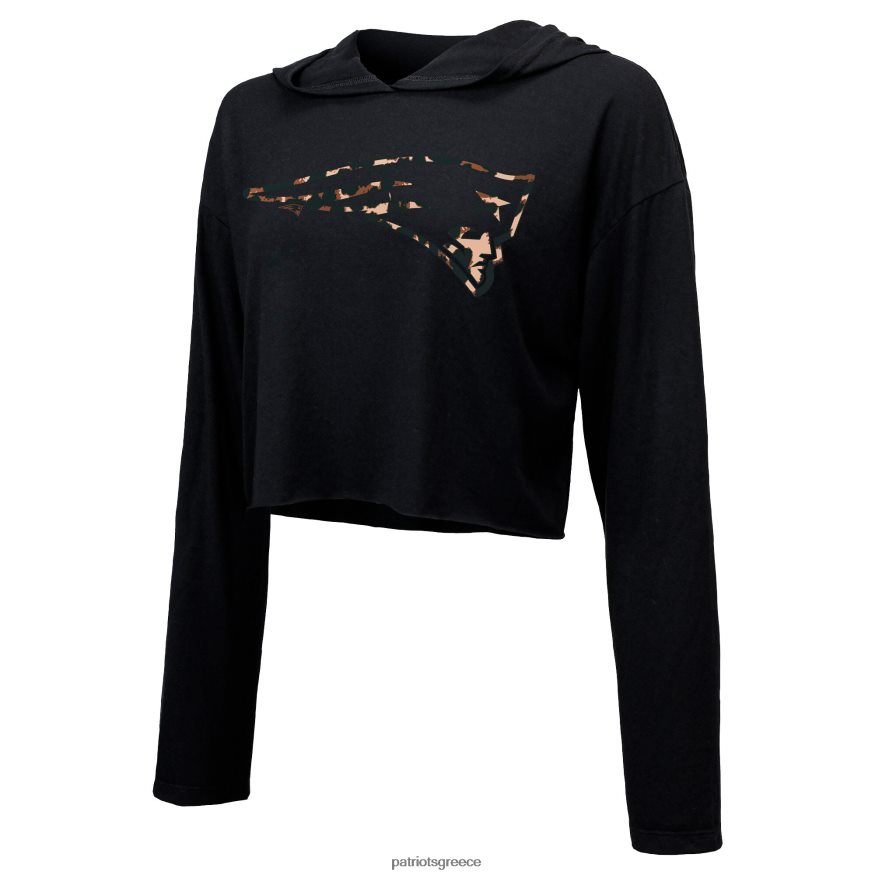 Patriots Jersey μαγευτικές κλωστές mac jones μαύρη λεοπάρδαλη όνομα και νούμερο μακρυμάνικο κομμένο κουκούλα γυναίκες είδη ένδυσης VPDHTZ2387