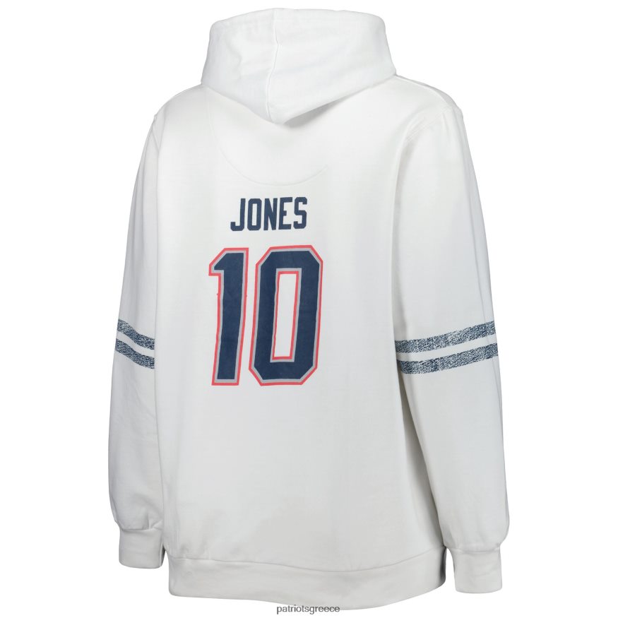 Patriots Jersey Φούτερ με κουκούλα πουλόβερ mac jones white plus size γυναίκες είδη ένδυσης VPDHTZ2371