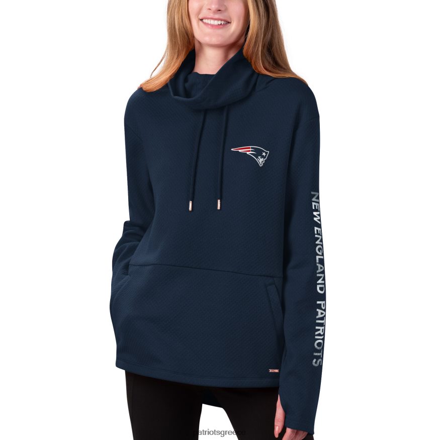 Patriots Jersey msx από τον michael strahan navy amelia ζιβάγκο πουλόβερ με κουκούλα γυναίκες είδη ένδυσης VPDHTZ2389