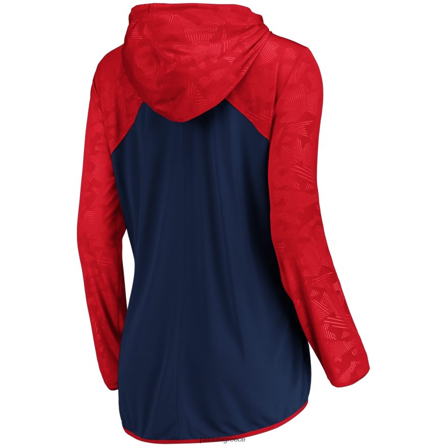 Patriots Jersey φανατικά επώνυμα navy forever fan λογότυπο φούτερ με φερμουάρ γυναίκες είδη ένδυσης VPDHTZ2435