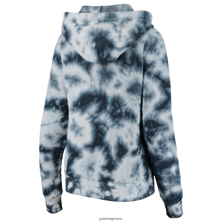 Patriots Jersey νέας εποχής navy tie dye fleece φούτερ με φερμουάρ γυναίκες είδη ένδυσης VPDHTZ2384