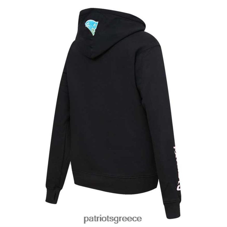 Patriots Jersey pro standard μαύρο νέον φλις πουλόβερ με κουκούλα γυναίκες είδη ένδυσης VPDHTZ2370