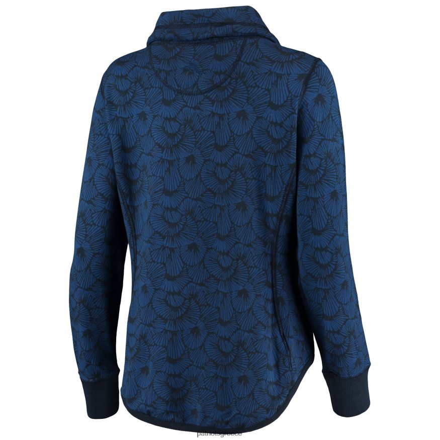 Patriots Jersey tommy bahama navy sport shell χορεύουμε φούτερ με πλήρες φερμουάρ τριπλής ανάμειξης γυναίκες είδη ένδυσης VPDHTZ2429