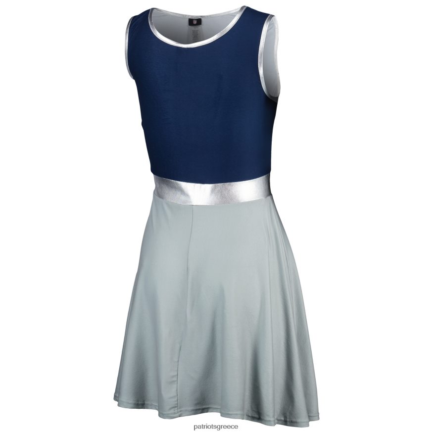 Patriots Jersey ναυτικό/γκρι σετ φόρεμα ημέρας παιχνιδιού γυναίκες είδη ένδυσης VPDHTZ2223