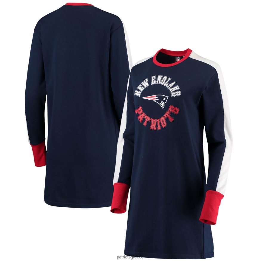 Patriots Jersey g-iii 4her by carl banks navy hurry up offense t-shirt φόρεμα γυναίκες είδη ένδυσης VPDHTZ2232