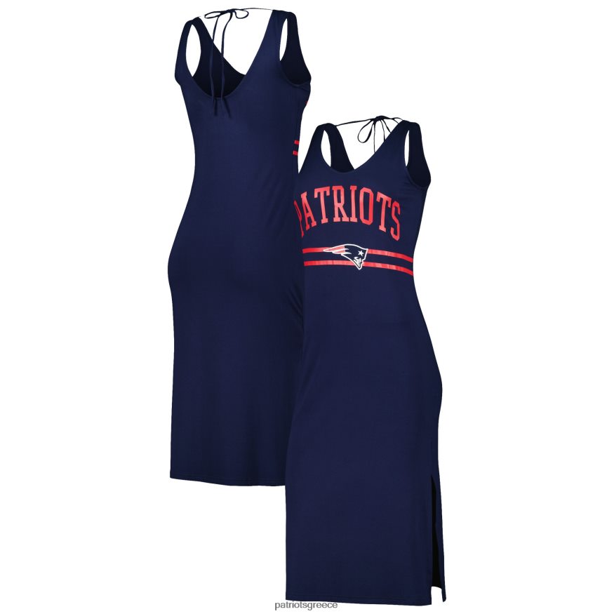 Patriots Jersey g-iii 4her by carl banks navy training maxi φόρεμα με λαιμόκοψη γυναίκες είδη ένδυσης VPDHTZ2219