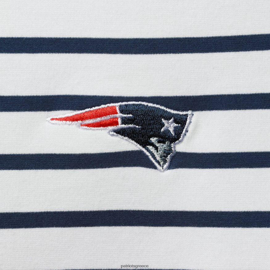 Patriots Jersey tommy bahama λευκό/ναυτικό φόρεμα με ρίγες jovanna tri-blend γυναίκες είδη ένδυσης VPDHTZ2226