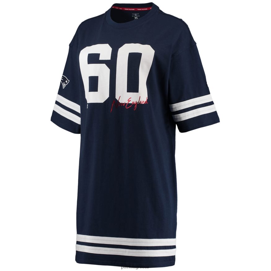 Patriots Jersey φόρεμα tommy hilfiger navy clair μισό μανίκι γυναίκες είδη ένδυσης VPDHTZ2227