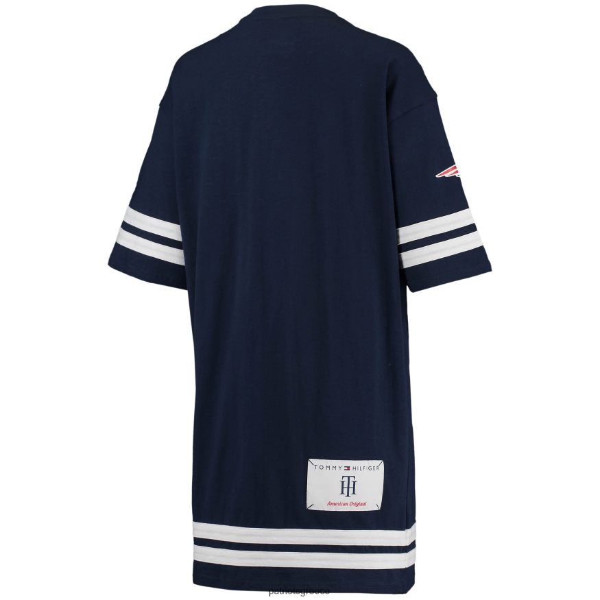Patriots Jersey φόρεμα tommy hilfiger navy clair μισό μανίκι γυναίκες είδη ένδυσης VPDHTZ2227