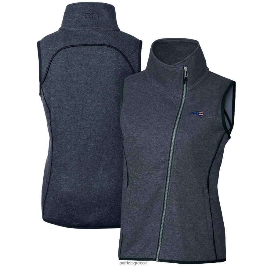 Patriots Jersey Γιλέκο με φερμουάρ με φερμουάρ ναυτικού μανιταριού γυναίκες είδη ένδυσης VPDHTZ1005