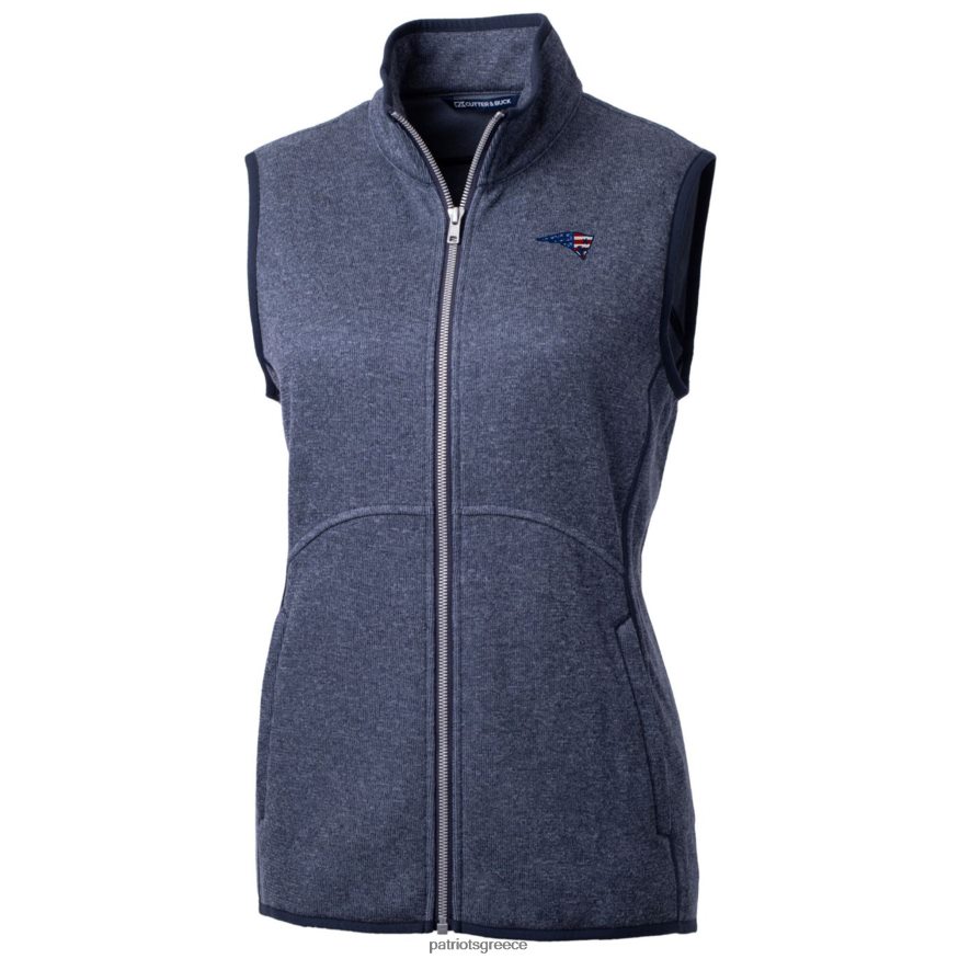 Patriots Jersey Βασικό πουλόβερ με φλις πλεκτό γιλέκο με φερμουάρ γυναίκες είδη ένδυσης VPDHTZ1043