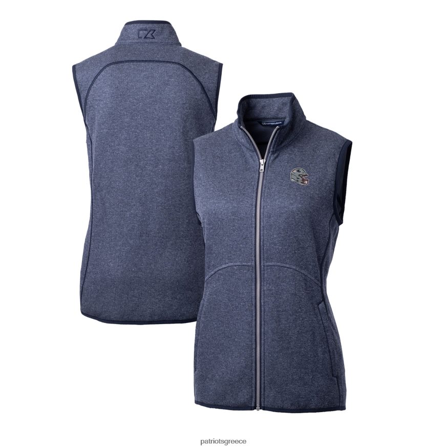 Patriots Jersey Γιλέκο με φερμουάρ με φερμουάρ με λογότυπο πουλόβερ με πλεκτή γραμμή γυναίκες είδη ένδυσης VPDHTZ862