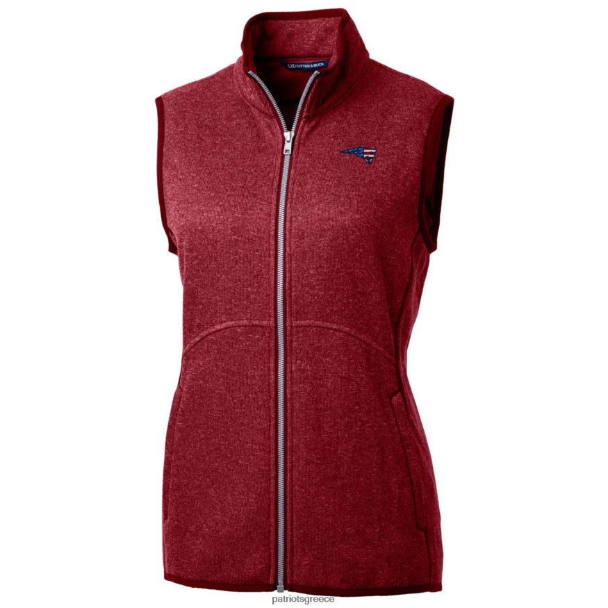 Patriots Jersey Βασικό πουλόβερ πλεκτό φλις φλις γιλέκο με φερμουάρ γυναίκες είδη ένδυσης VPDHTZ995