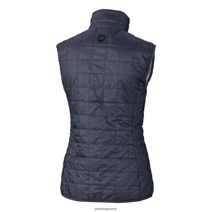Patriots Jersey λογότυπο κράνος ναυτικού cutter & buck heather rainier primaloft eco μονωμένο γιλέκο με φερμουάρ γυναίκες είδη ένδυσης VPDHTZ865