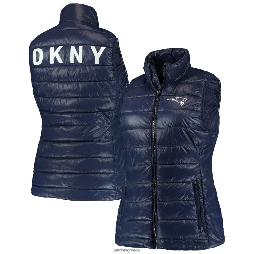 Patriots Jersey dkny sport navy harper καπιτονέ γιλέκο με φερμουάρ γυναίκες είδη ένδυσης VPDHTZ1113