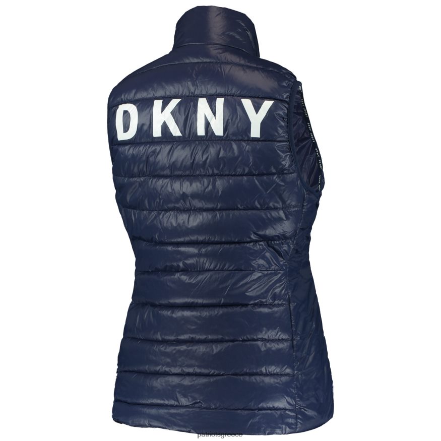 Patriots Jersey dkny sport navy harper καπιτονέ γιλέκο με φερμουάρ γυναίκες είδη ένδυσης VPDHTZ1113