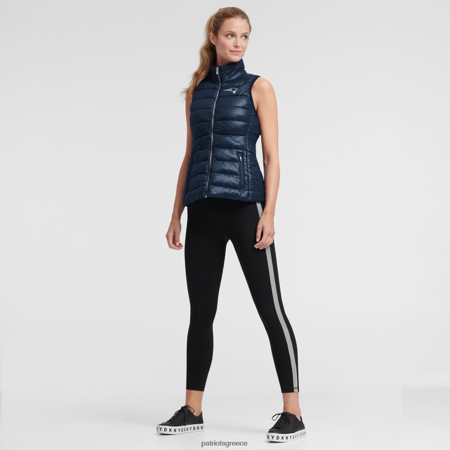 Patriots Jersey dkny sport navy harper καπιτονέ γιλέκο με φερμουάρ γυναίκες είδη ένδυσης VPDHTZ1113