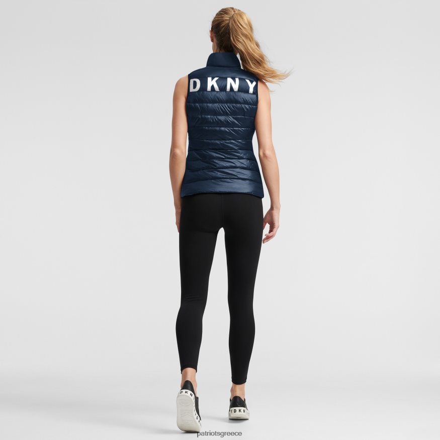 Patriots Jersey dkny sport navy harper καπιτονέ γιλέκο με φερμουάρ γυναίκες είδη ένδυσης VPDHTZ1113