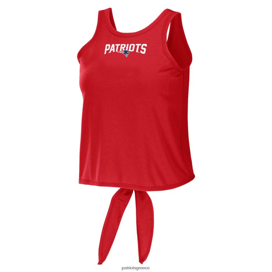 Patriots Jersey φορούν από την erin andrews κόκκινη ανοιχτή πλάτη twist tie top tank γυναίκες είδη ένδυσης VPDHTZ2713