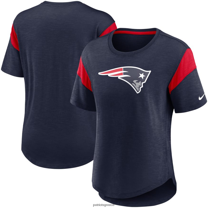 Patriots Jersey Μόδα τοπ με λογότυπο nike heather navy γυναίκες είδη ένδυσης VPDHTZ2797