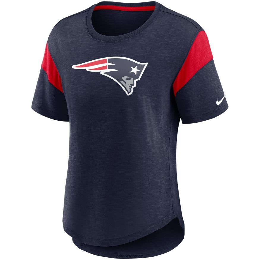 Patriots Jersey Μόδα τοπ με λογότυπο nike heather navy γυναίκες είδη ένδυσης VPDHTZ2797