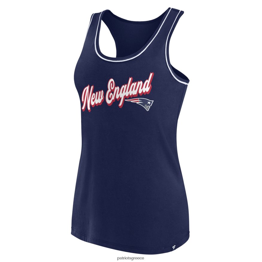Patriots Jersey φανατικοί επώνυμα ναυτικό wordmark λογότυπο racerback σέσουλα φανελάκι γυναίκες είδη ένδυσης VPDHTZ2657