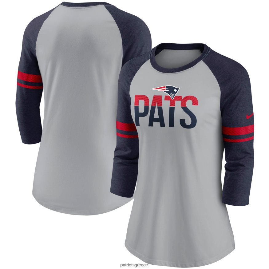 Patriots Jersey Μπλουζάκι με 3/4 μανίκια nike με ριγέ με πλέγμα γυναίκες είδη ένδυσης VPDHTZ2786